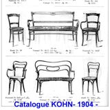 Kohn chair no. 248 with bent wood, viennese secession, around 1905 - no thonet -