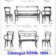 Kohn chair no. 248 with bent wood, viennese secession, around 1905 - no thonet -