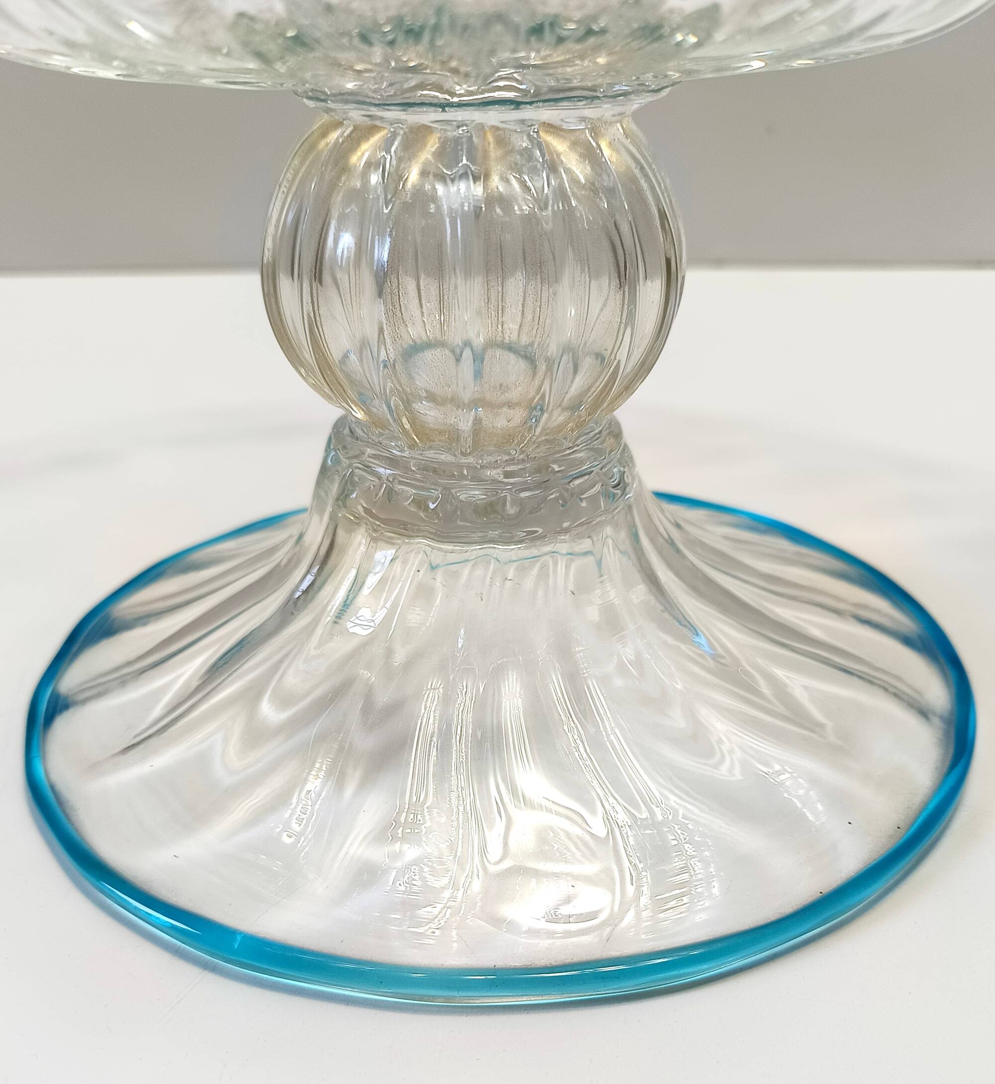 Murano Glass Centerpiece - Pedestal Bowl attr. to Alberto Doná, Italy