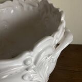 Moustiers Lallier white earthenware floor planter D30cm
