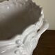 Moustiers Lallier white earthenware floor planter D30cm