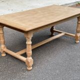 Table à manger de ferme extensible rénovée en bois 260cm