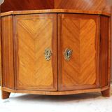Corner Louis XV marquetry shelf