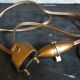 Old solid brass lamp base