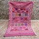 Handmade Moroccan wool rug: Berber Azilal style, geometric pattern.