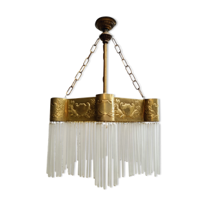 Lampe Art Déco cuivre