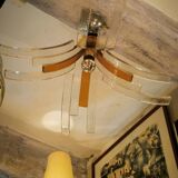 Glass paste chandelier circa 1970