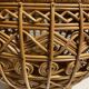 Large vintage woven rattan basket