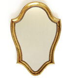 Old gold molded mirror 15,5x39,5cm