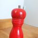 Pepper mill and turned wooden salt shaker