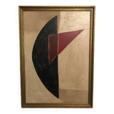 Abstract painting on panel
