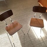 Set of 2 Formica Plastilux chairs