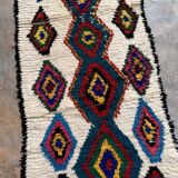 Colorful Moroccan rug Azilal - 190 x 75 cm