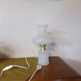 Glass bedside lamp