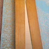 Large vintage teak triptych mirror
