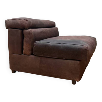 Vintage brown leather Erasmo driver, Scarpa for BB Italia, 1970