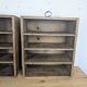 Vintage wooden lockers with compartments