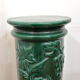 Column plant in green faience, mid twentieth