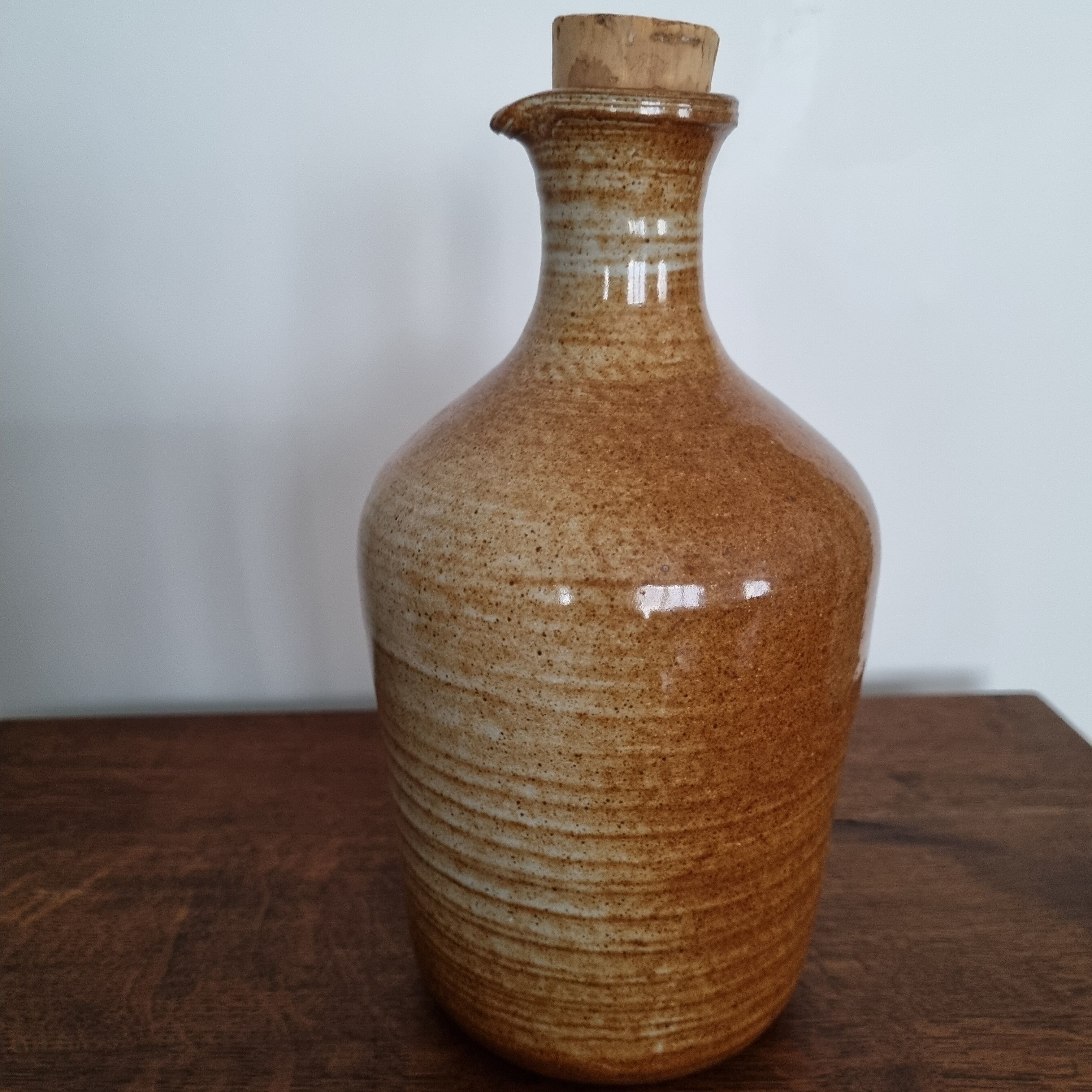 Vintage pottery pitcher Montgolfier manufacture