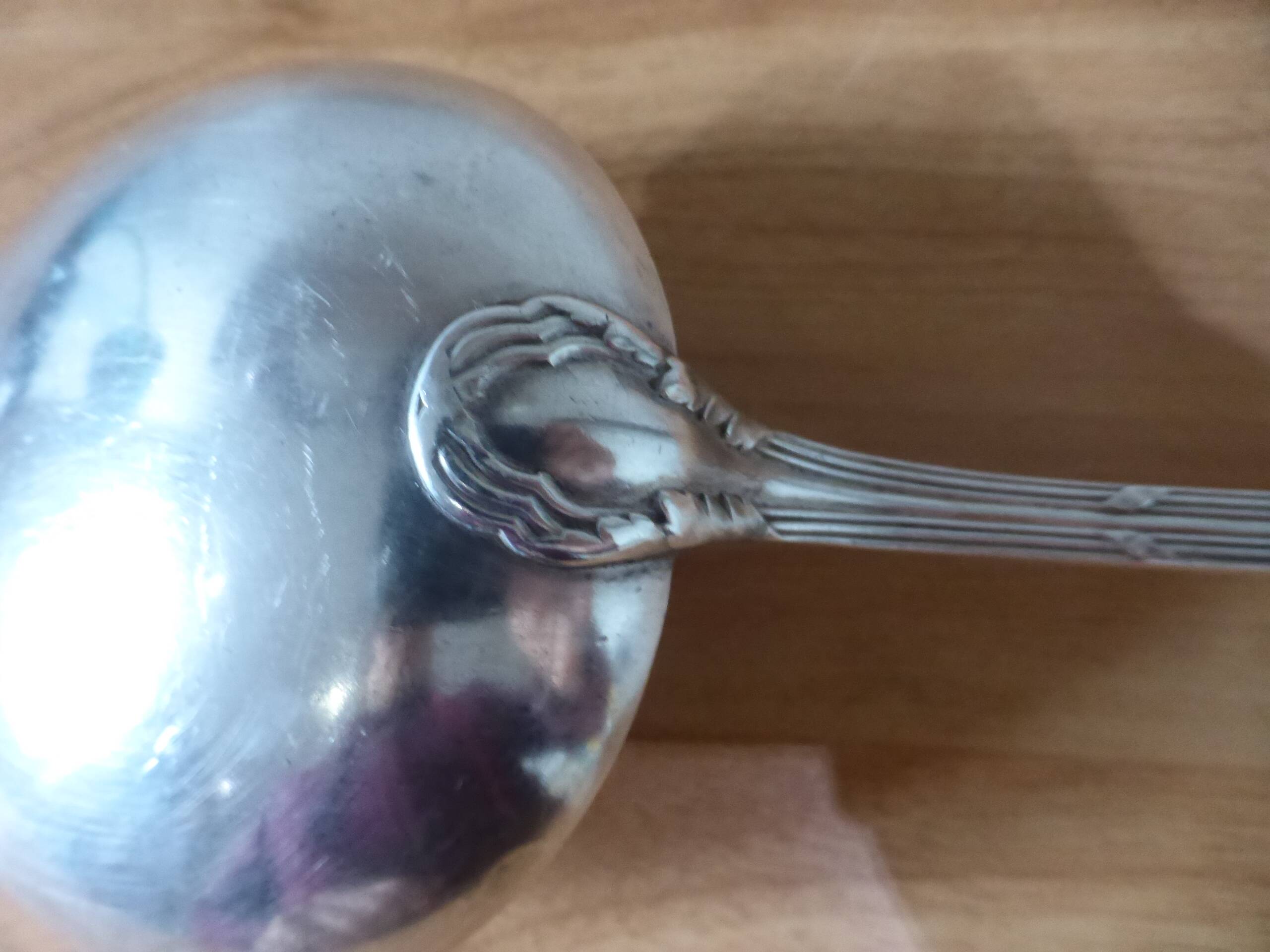 1 louche vintage d'Ercuis en métal argenté