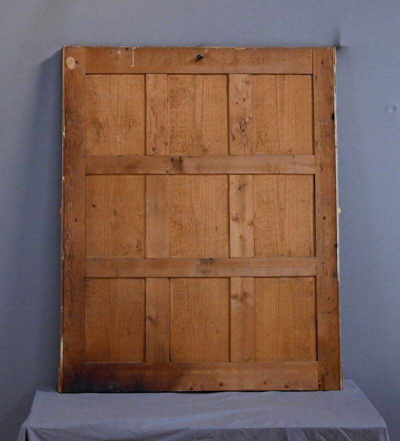 Important gilded wooden mirror, Restoration style – 19th century