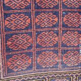 Vintage carpet turkmen belutch afghan 81x123 cm