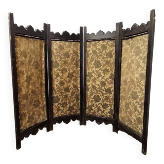 Antique Hand-Carved Wooden Room Divider