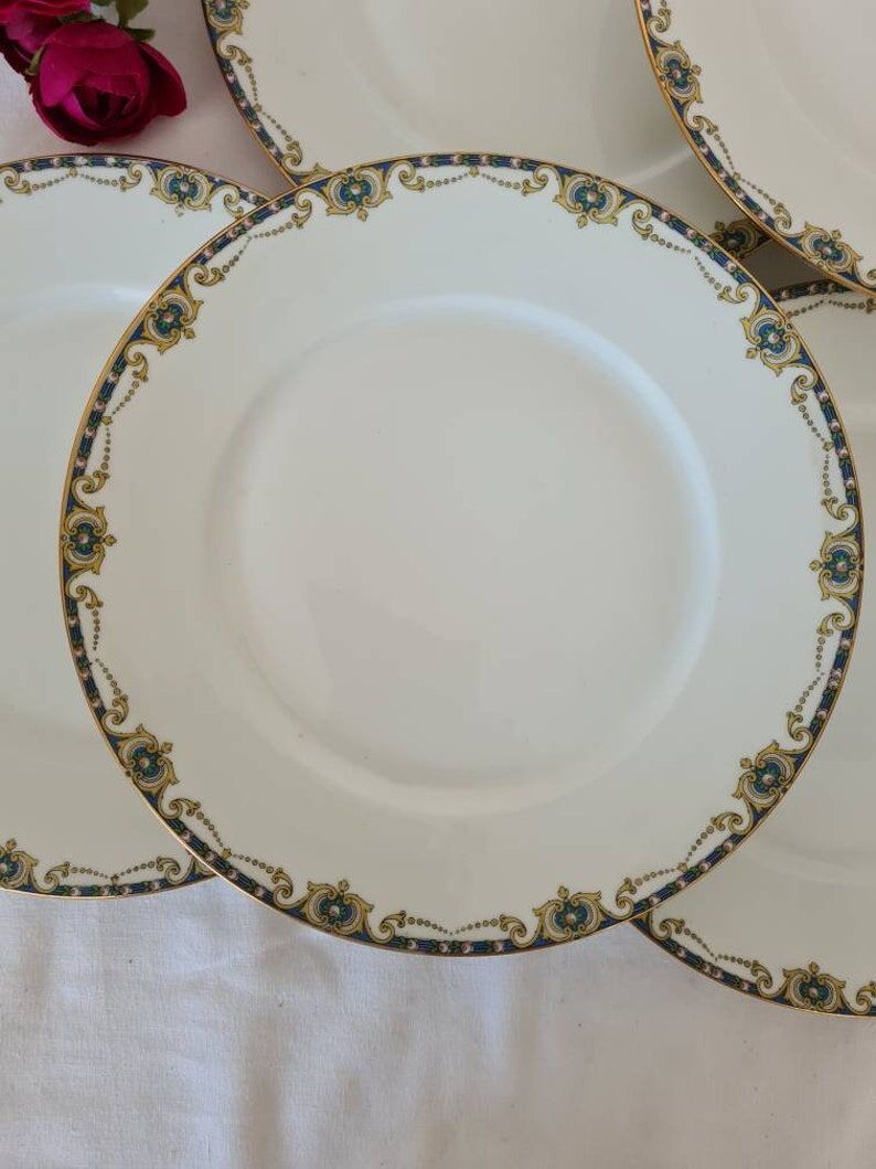 Set of 6 plates Legrand porcelain from Limoges