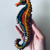 Ceramic wall seahorse