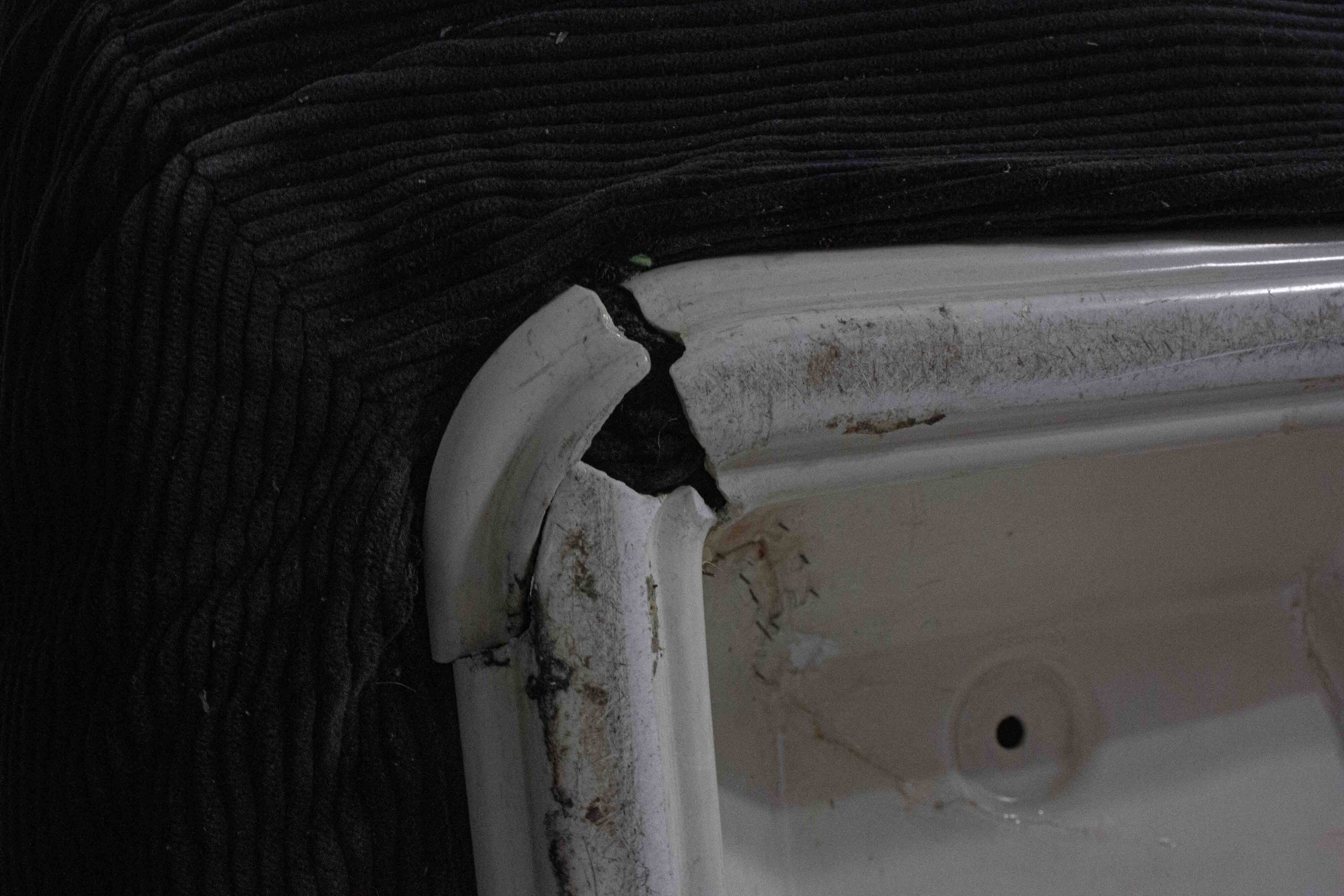 Modular "Patate" sofa in black corduroy velvet by Airborne, France 1970s