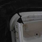 Modular "Patate" sofa in black corduroy velvet by Airborne, France 1970s