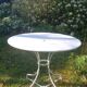 Metal garden round table