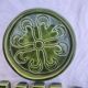 Vintage green glazed ceramic table set – Signature JG or