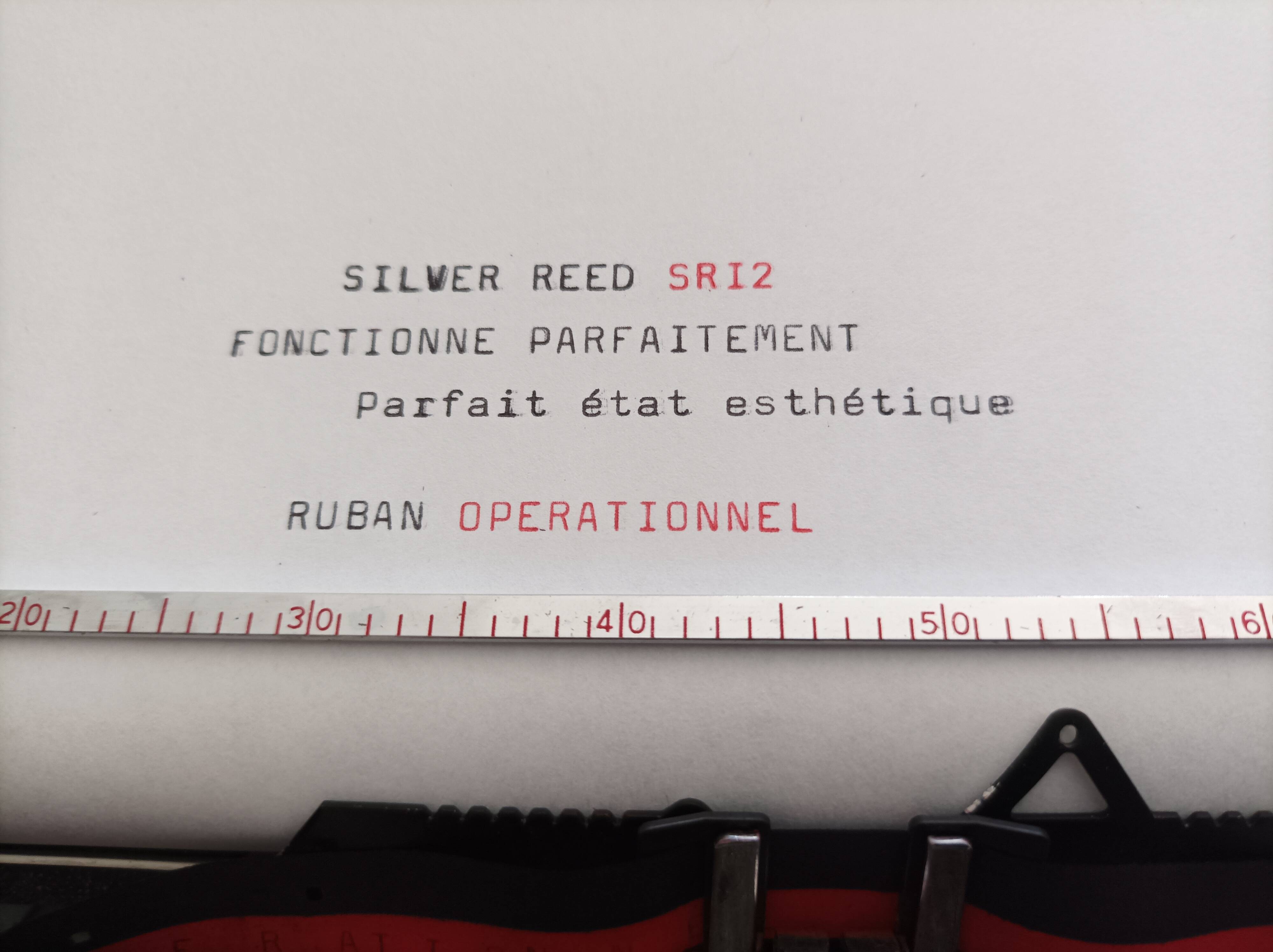 Silver Reed SR12 typewriter