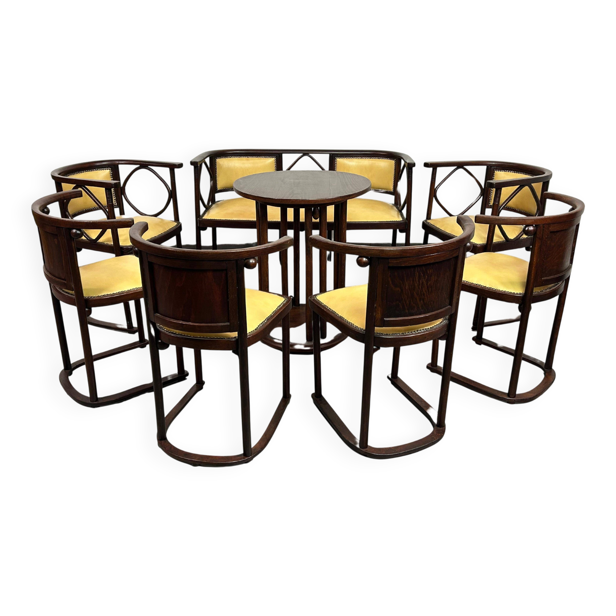 Fledermaus seating group by Josef Hoffmann for Jacob Josef Kohn
