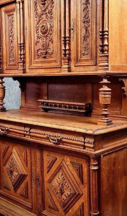 Renaissance style oak sideboard by Picard in Paris