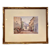 Old painting, landscape of Provence, Hyères, signed, early XX century