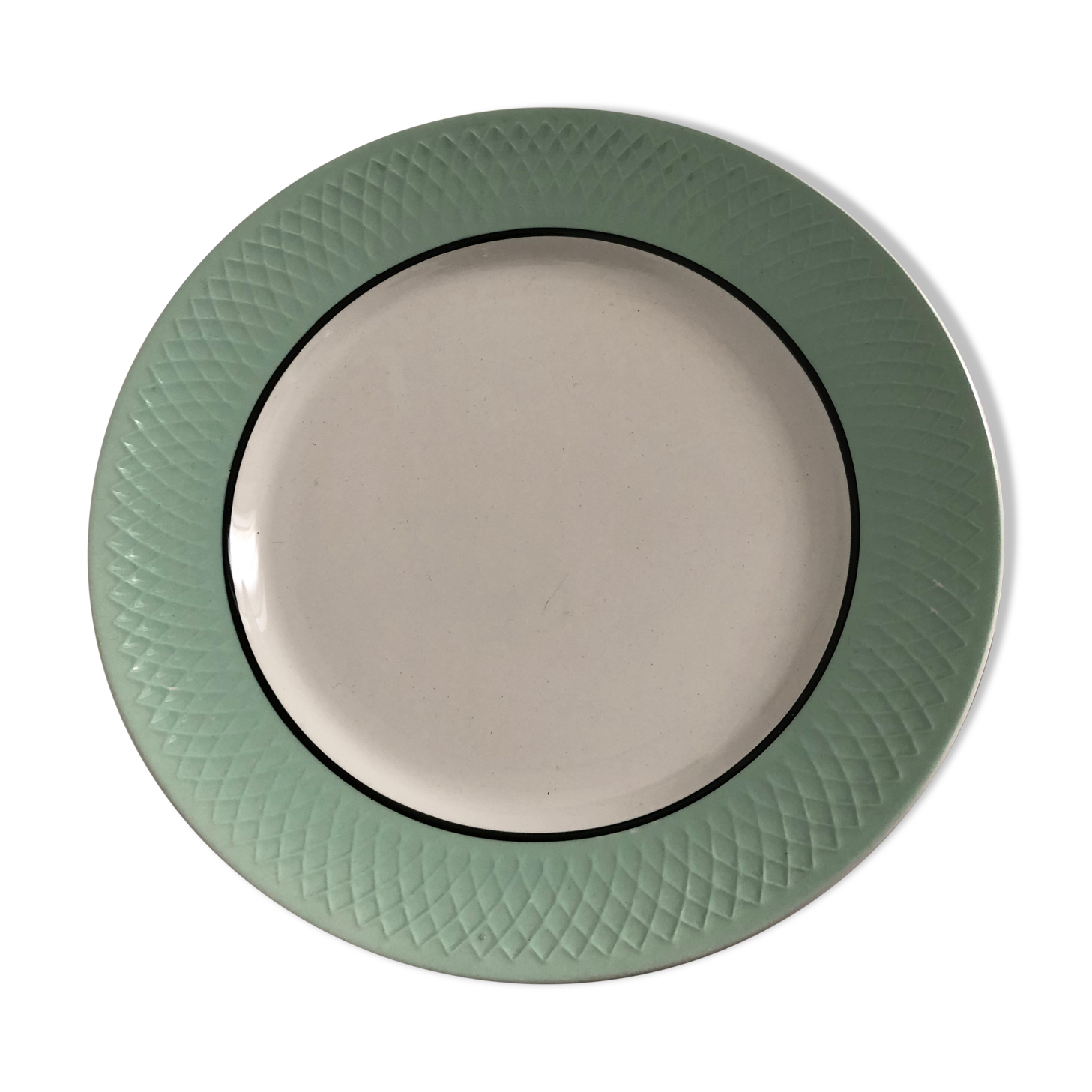 Mint green dish Moulins des Loups