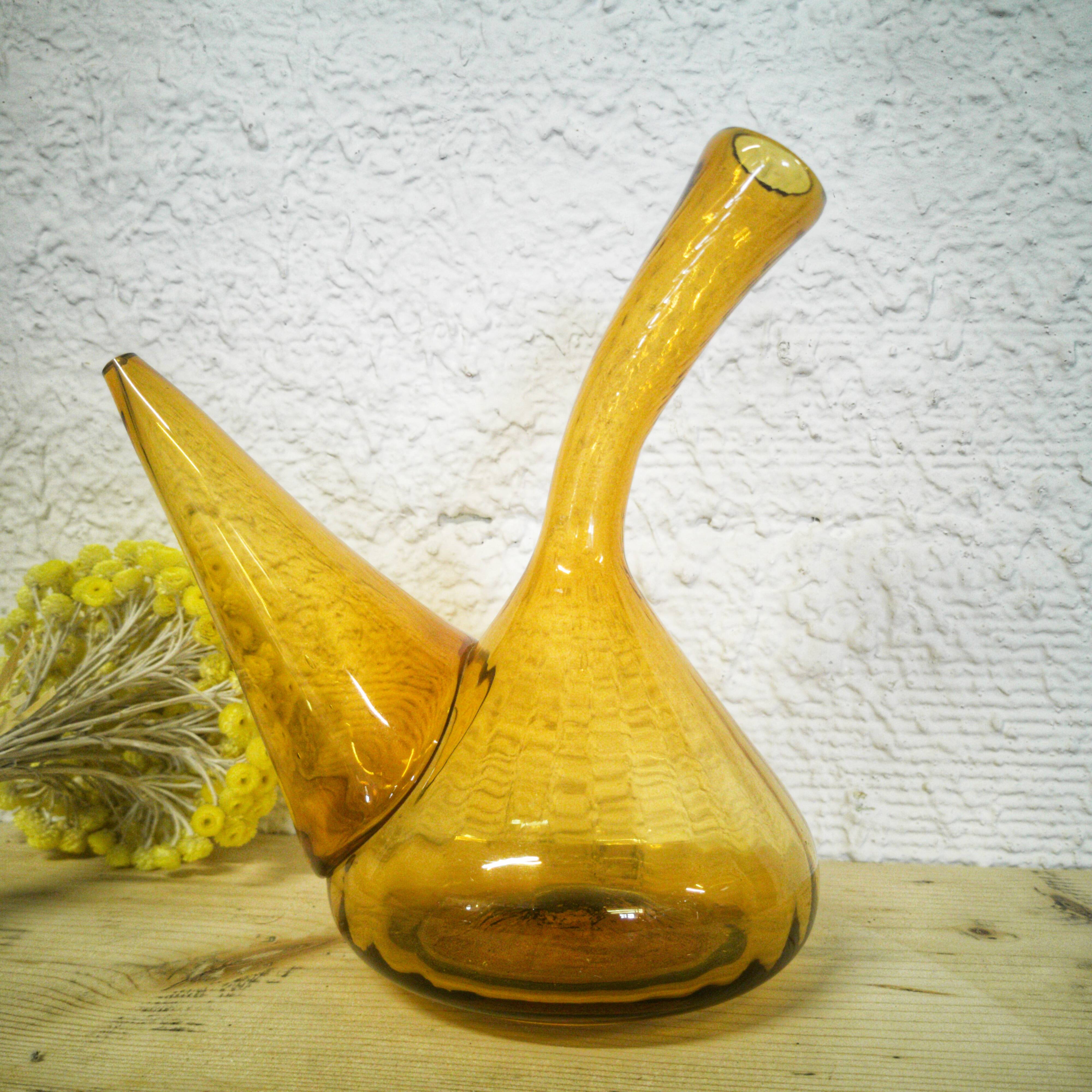 Porró Catalan en verre ambré