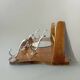 Large Art Deco wooden wall coat rack with mirror and hat rack
