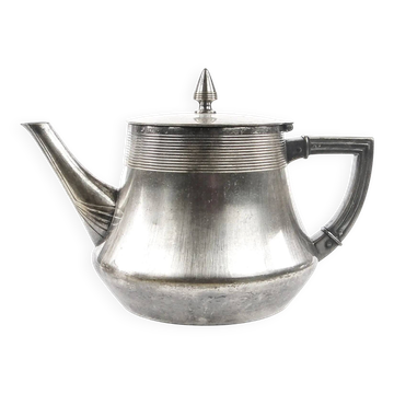 Art Nouveau silver-plated brass teapot, WMF, Germany, early 20th century
