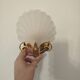 Pair of shell wall sconces Hollywood Regency Italy