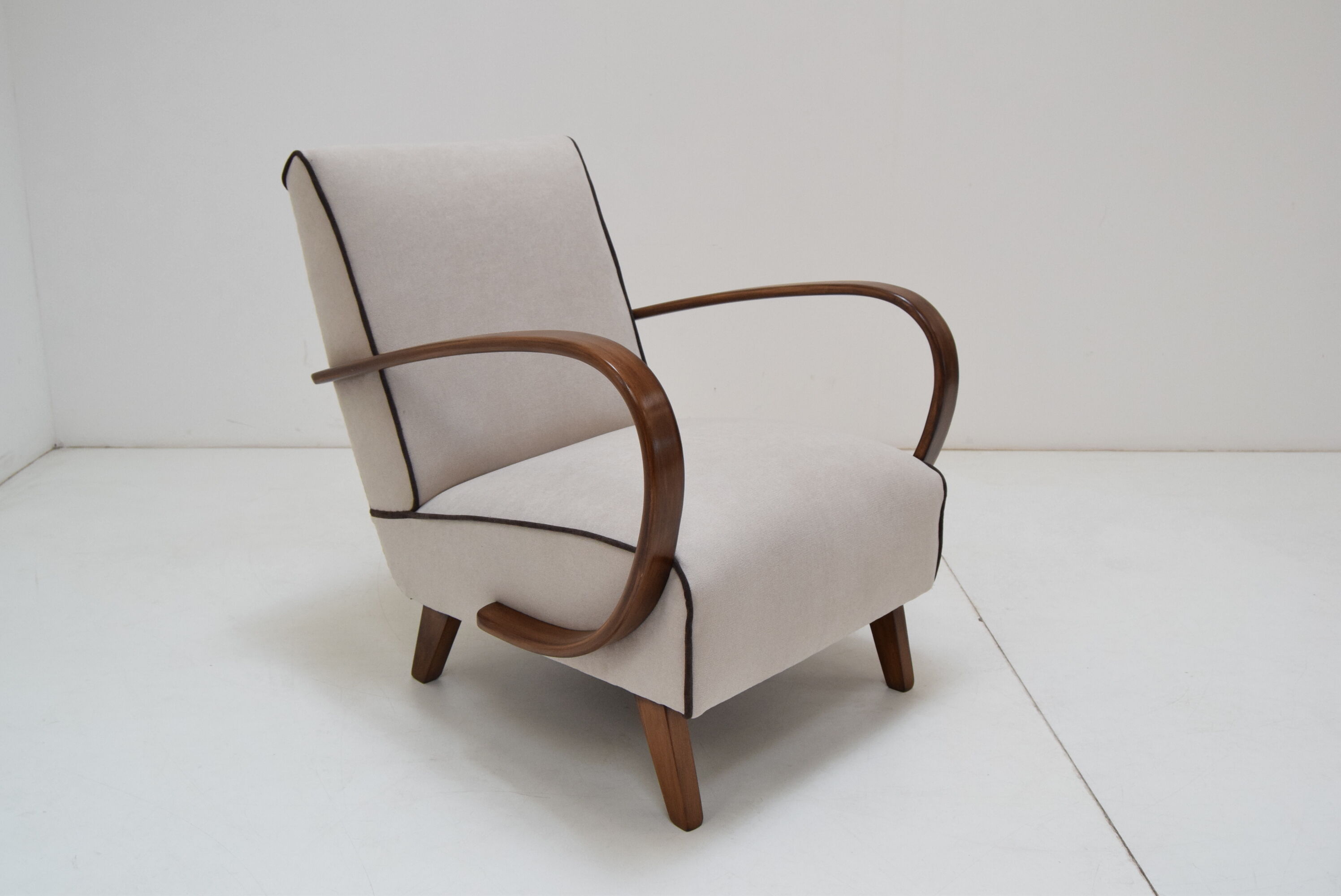 Armchair and Tabouret by Jindrich Halabala, 1950's.