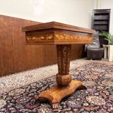 Table de jeu marquetée hollandaise du XIXe siècle