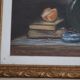 Old still life painting orange