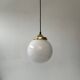 Old round opaline pendant pendant 18 cm vintage