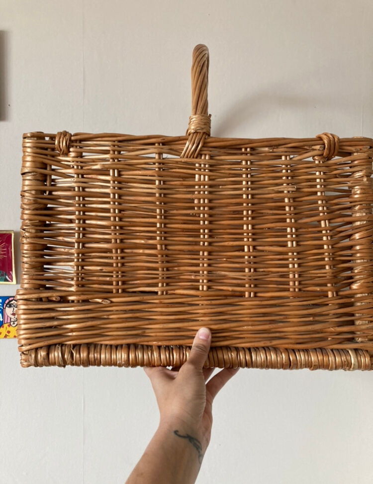 Vintage wicker basket