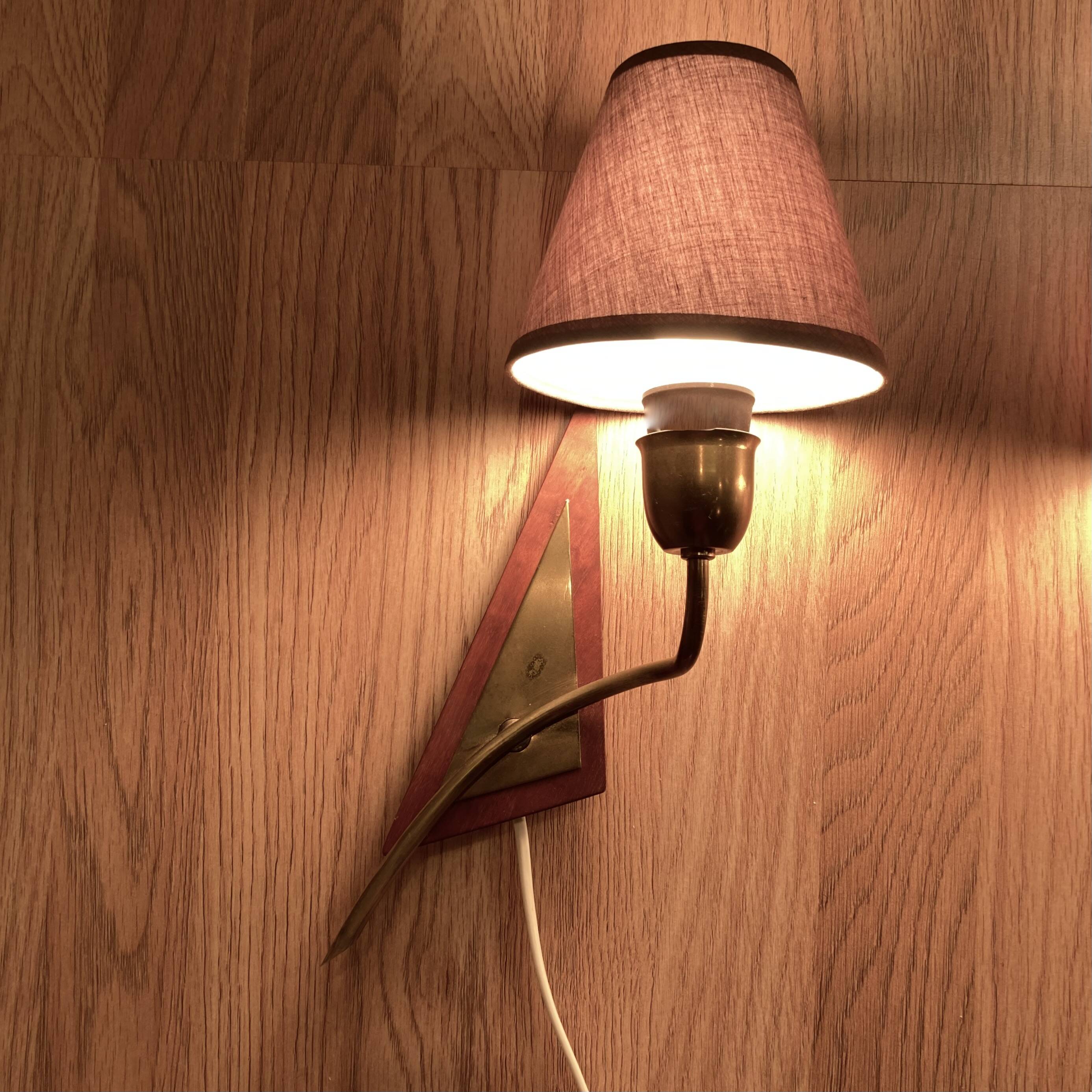 Paire d'appliques 1950 design scandinave.