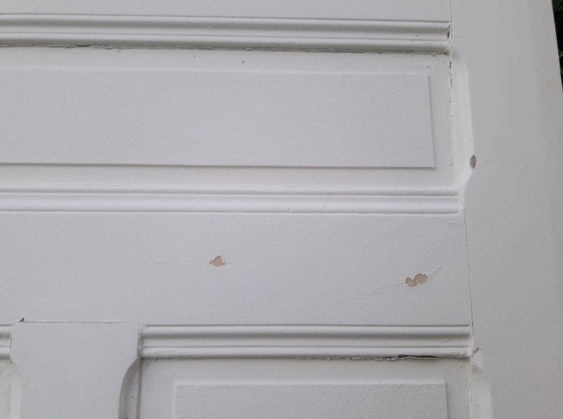 Communication door 82,5x216,8cm old molded