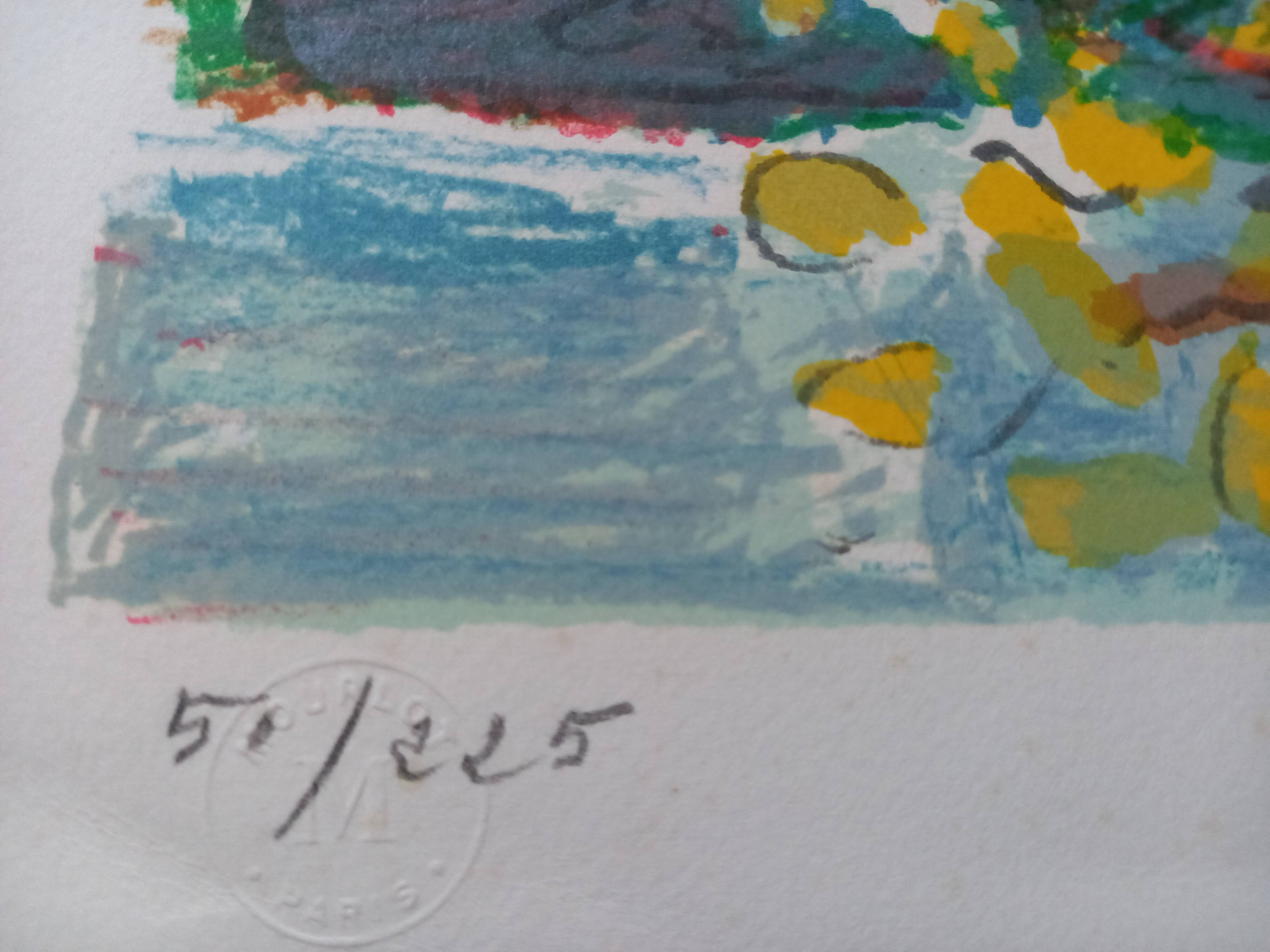 Original lithograph by Robert Savary (1920-2000), Rome, Italy.